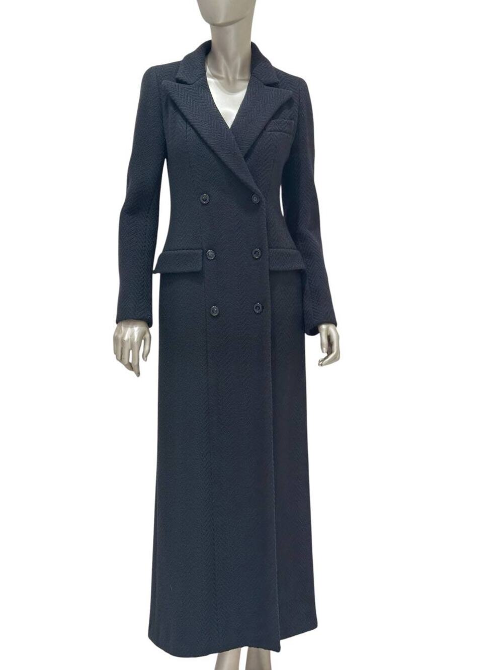 Chanel Fall 2006 Herringbone Wool Coat - FR 38